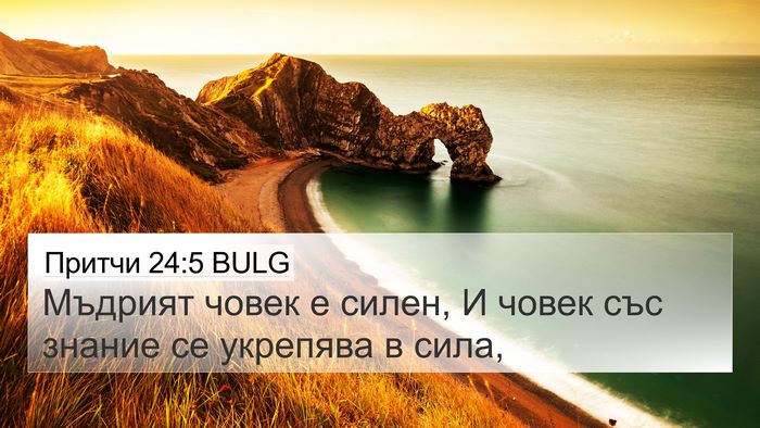 Притчи 24:5 BULG Bible Verse Image