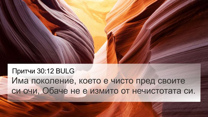 Притчи 30:12 BULG Bible Verse Image