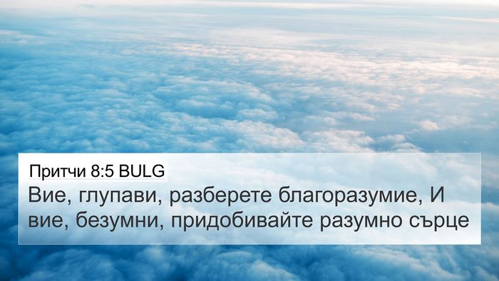 Притчи 8:5 BULG Bible Verse Image