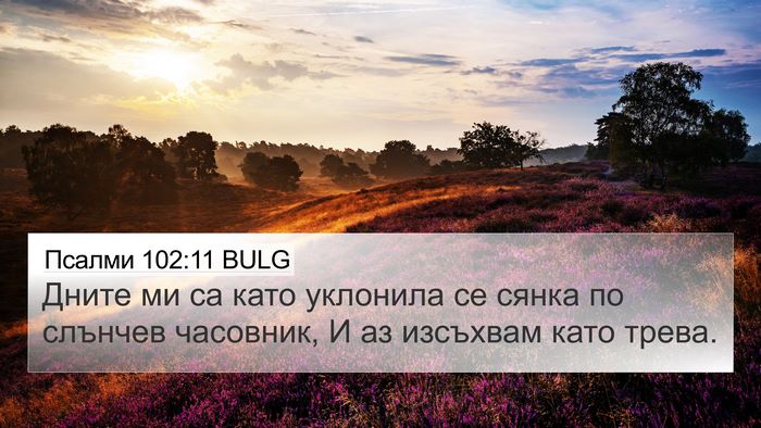 Псалми 102:11 BULG Bible Verse Image