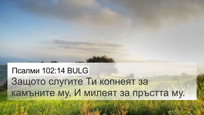 Псалми 102:14 BULG Bible Verse Image