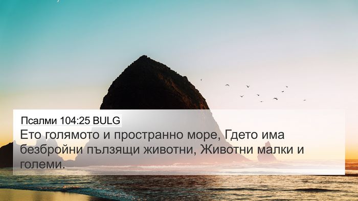 Псалми 104:25 BULG Bible Verse Image