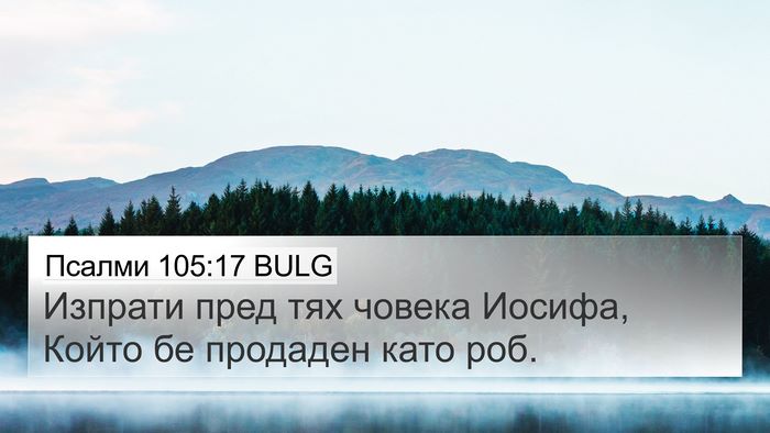 Псалми 105:17 BULG Bible Verse Image