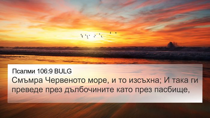 Псалми 106:9 BULG Bible Verse Image