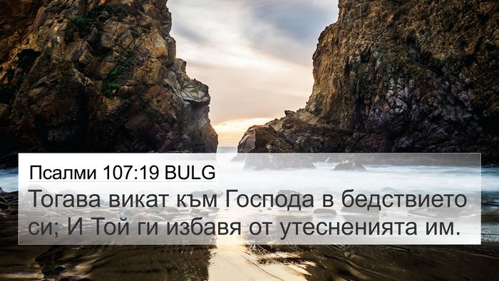 Псалми 107:19 BULG Bible Verse Image