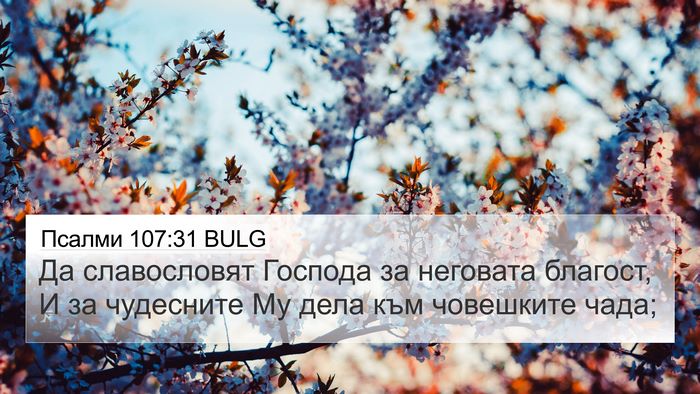 Псалми 107:31 BULG Bible Verse Image
