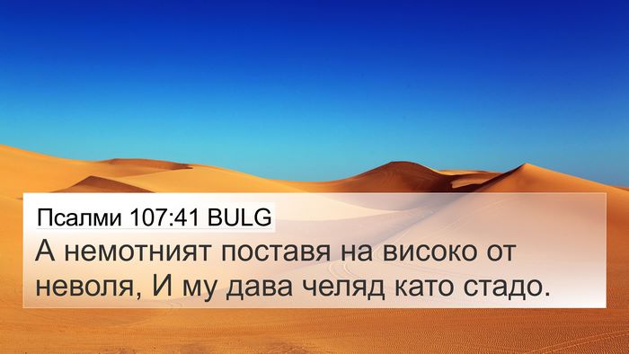 Псалми 107:41 BULG Bible Verse Image