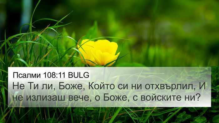 Псалми 108:11 BULG Bible Verse Image