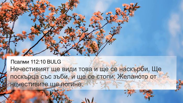Псалми 112:10 BULG Bible Verse Image
