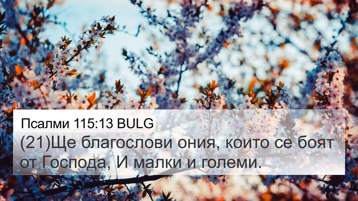 Псалми 115:13 BULG Bible Verse Image
