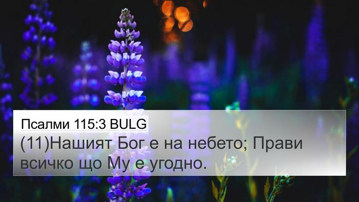 Псалми 115:3 BULG Bible Verse Image