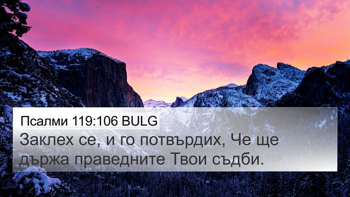 Псалми 119:106 BULG Bible Verse Image
