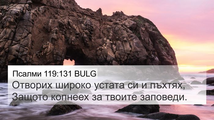 Псалми 119:131 BULG Bible Verse Image