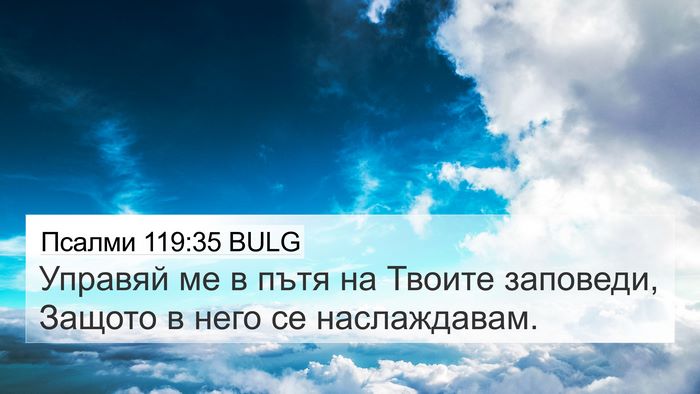 Псалми 119:35 BULG Bible Verse Image