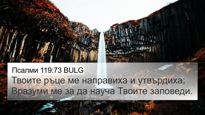 Псалми 119:73 BULG Bible Verse Image