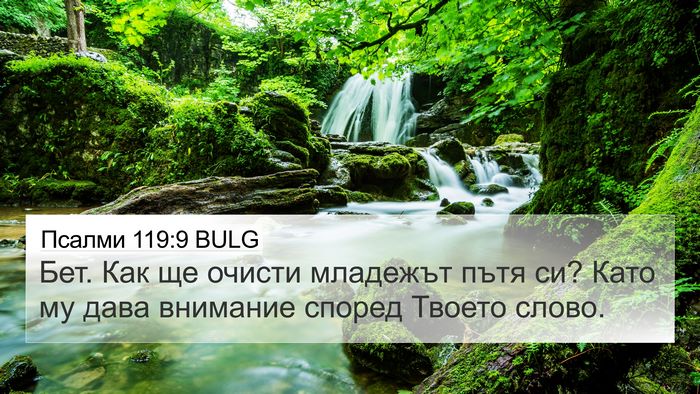 Псалми 119:9 BULG Bible Verse Image