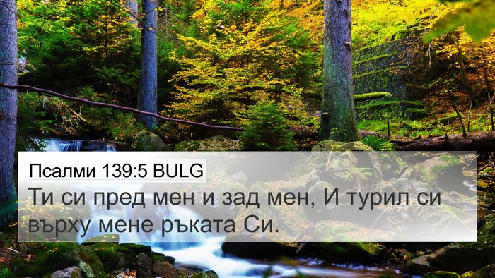 Псалми 139:5 BULG 4K Wallpaper - Ти си пред мен и зад мен, И - 4K Wallpaper Bible Verse