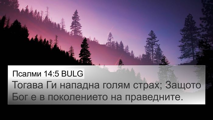 Псалми 14:5 BULG Bible Verse Image