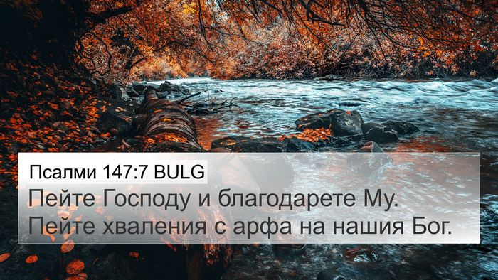 Псалми 147:7 BULG Bible Verse Image