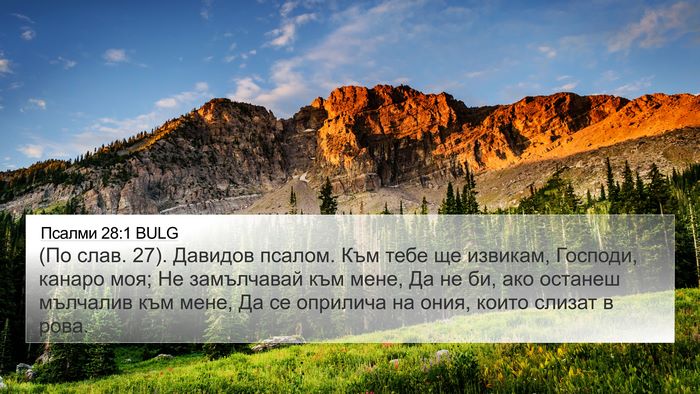 Псалми 28:1 BULG Bible Verse Image