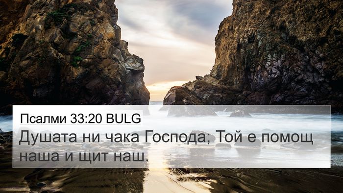 Псалми 33:20 BULG Bible Verse Image