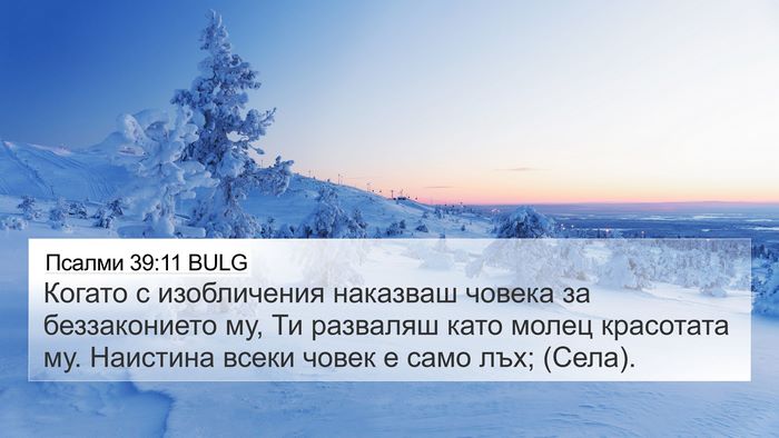 Псалми 39:11 BULG Bible Verse Image