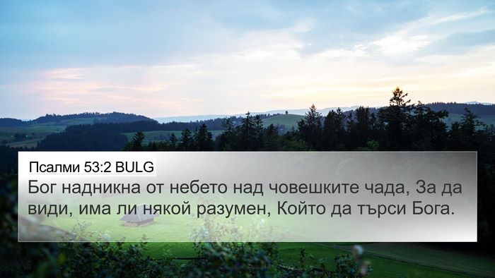 Псалми 53:2 BULG Bible Verse Image