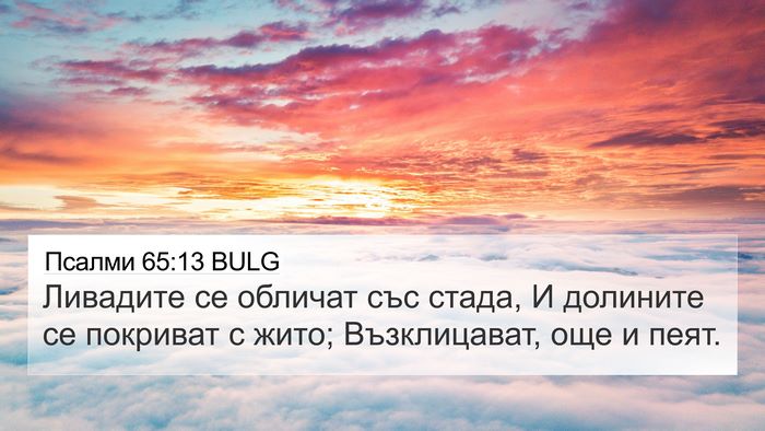 Псалми 65:13 BULG Bible Verse Image