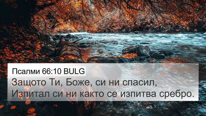 Псалми 66:10 BULG 4K Wallpaper - Защото Ти, Боже, си ни - 4K Wallpaper Bible Verse