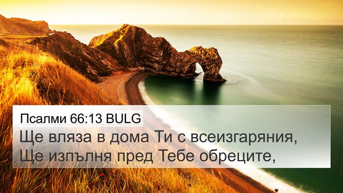 Псалми 66:13 BULG Bible Verse Image