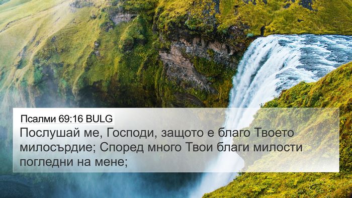 Псалми 69:16 BULG Bible Verse Image