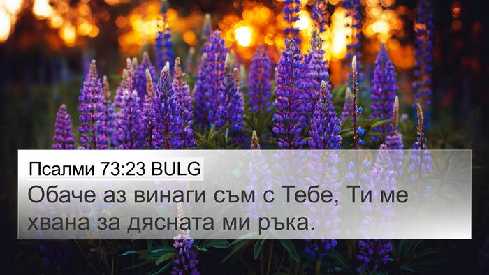 Псалми 73:23 BULG Bible Verse Image