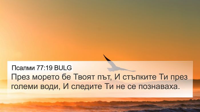 Псалми 77:19 BULG Bible Verse Image