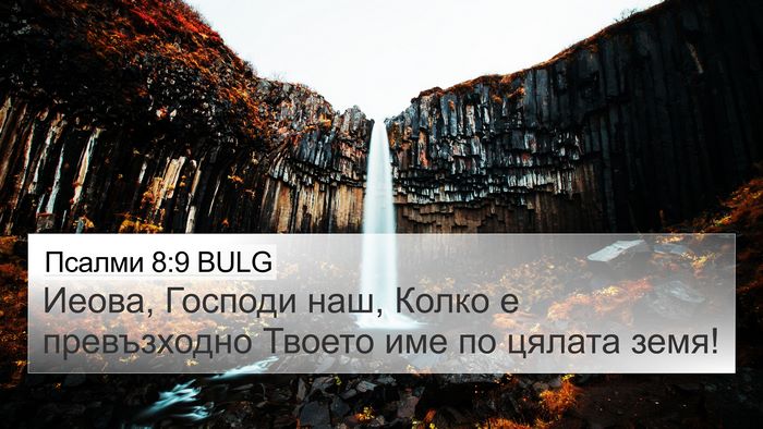 Псалми 8:9 BULG Bible Verse Image