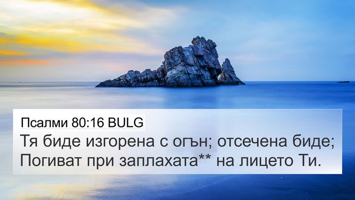 Псалми 80:16 BULG Bible Verse Image