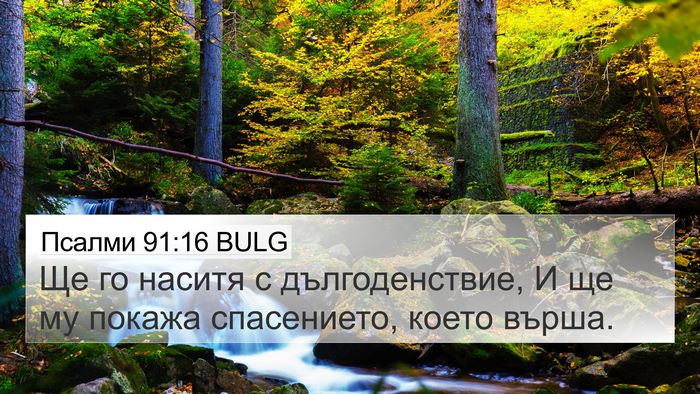 Псалми 91:16 BULG Bible Verse Image