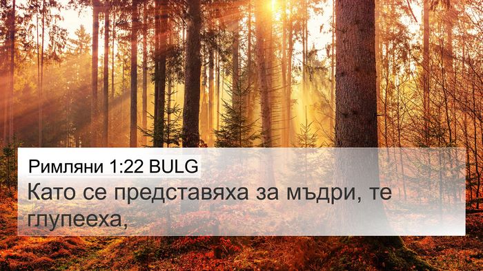 Римляни 1:22 BULG Bible Verse Image
