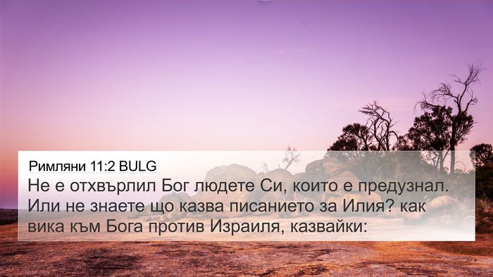 Римляни 11:2 BULG Bible Verse Image