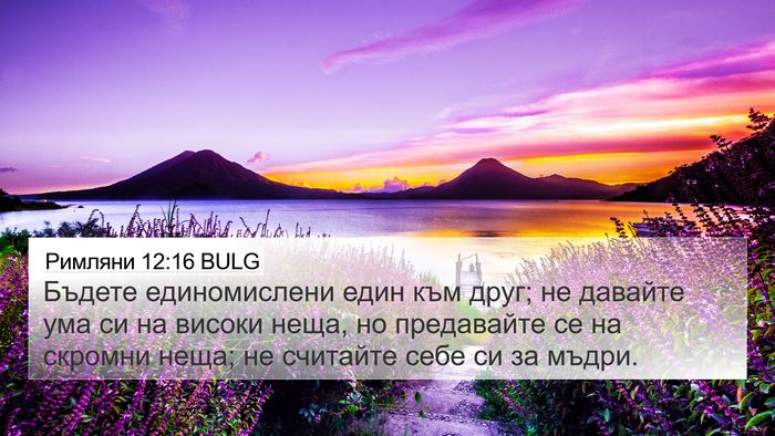 Римляни 12:16 BULG Bible Verse Image