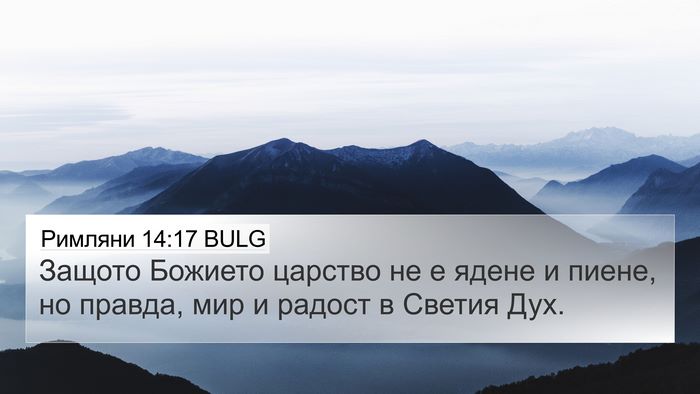 Римляни 14:17 BULG Bible Verse Image