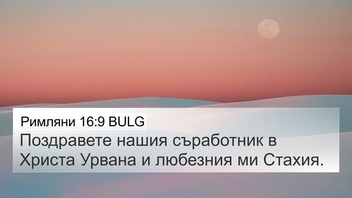 Римляни 16:9 BULG Bible Verse Image