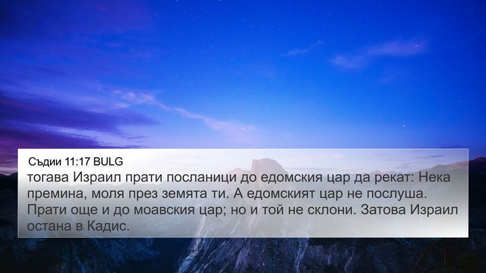 Съдии 11:17 BULG Bible Verse Image