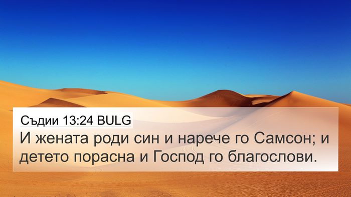 Съдии 13:24 BULG Bible Verse Image