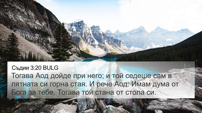 Съдии 3:20 BULG Bible Verse Image