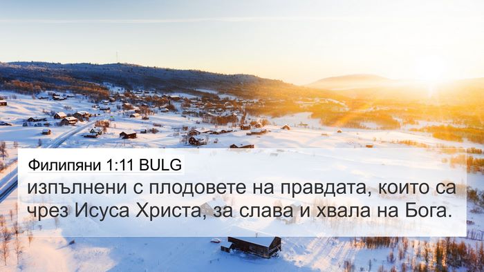 Филипяни 1:11 BULG Bible Verse Image