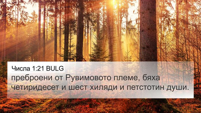 Числа 1:21 BULG 4K Wallpaper - преброени от Рувимовото - 4K Wallpaper Bible Verse