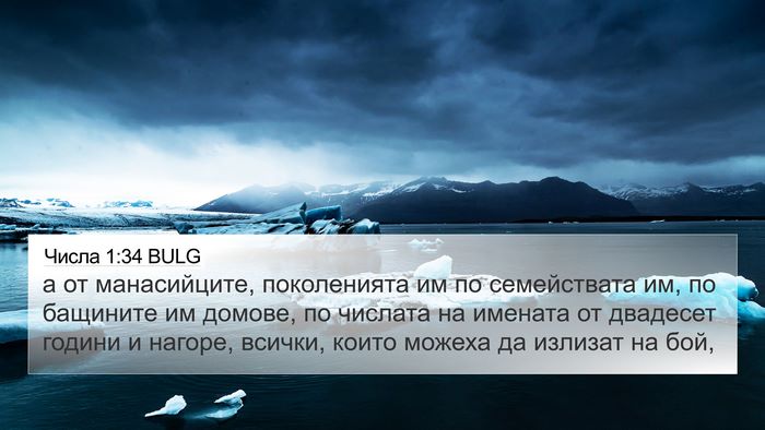 Числа 1:34 BULG 4K Wallpaper - а от манасийците, - 4K Wallpaper Bible Verse