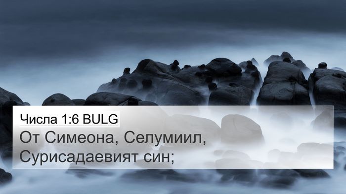 Числа 1:6 BULG 4K Wallpaper - От Симеона, Селумиил, - 4K Wallpaper Bible Verse
