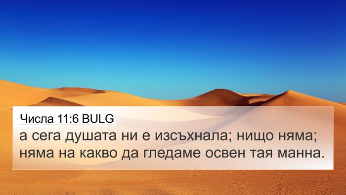 Числа 11:6 BULG Bible Verse Image