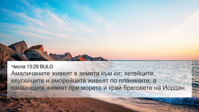 Числа 13:29 BULG 4K Wallpaper - Амаличаните живеят в - 4K Wallpaper Bible Verse